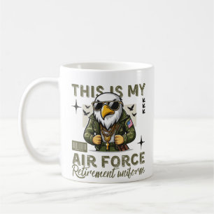 Dies ist meine Air-Force-Ruhestandsuniform Kaffeetasse