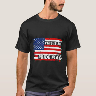 Dies ist meine Pride-Flagge USA Amerikanischer 4. T-Shirt