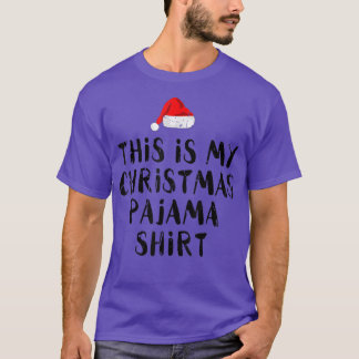 Dies ist meine Weihnachtsfeier Weihnachtsmannmütze T-Shirt