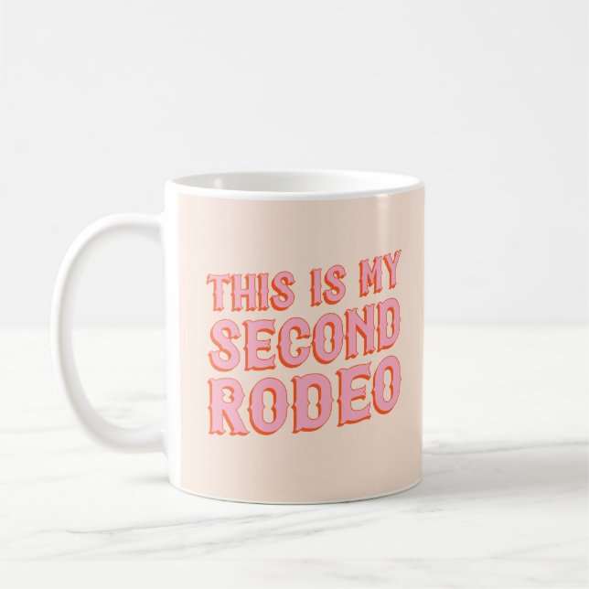 Dies ist My Second Rodeo (alte Westbriefe) Kaffeetasse (Links)