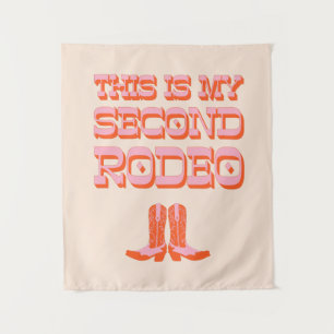Dies ist My Second Rodeo (+ Cowboystiefel) Wandteppich