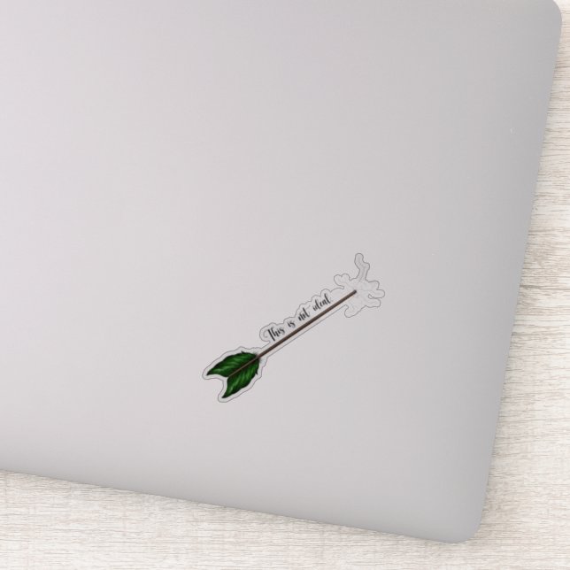 Dies ist nicht der ideale Aufkleber - Farbe (Detail)