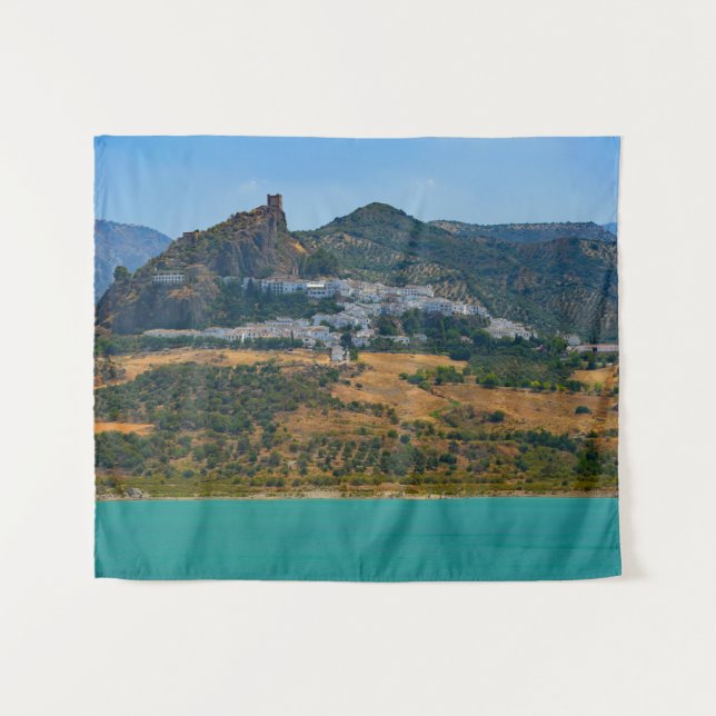 Dies ist Spanien - Zahara de la Sierra Wandteppich (Vorderseite (Horizontal))