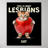 Dies ist, was Lesben essen - Funny Cat Graphic (lg