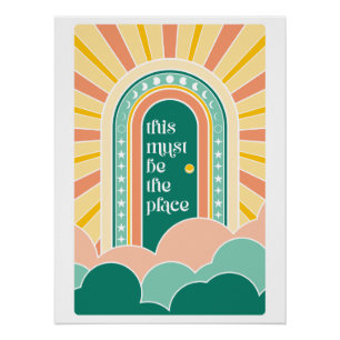 dies muss der Ort der Retrotür sein Poster