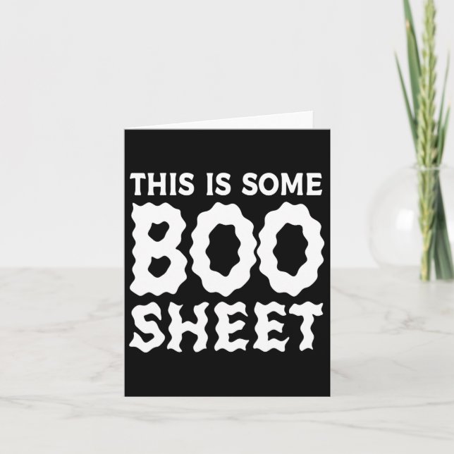 Dies sind einige Boo-Sheet Halloween Ghost Fun Ges Karte (Vorderseite)