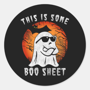 Dies sind einige Boo-Sheet Halloween Ghost Fun Ges Runder Aufkleber