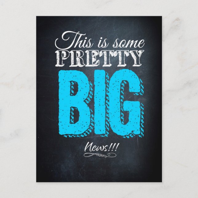 Dies sind einige hübsche große Neuigkeiten Postkarte (Vorderseite)