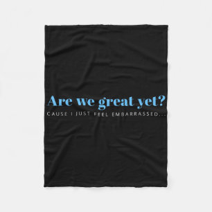Dies sind keine normalen Anti-Trump-Designs für Er Fleecedecke