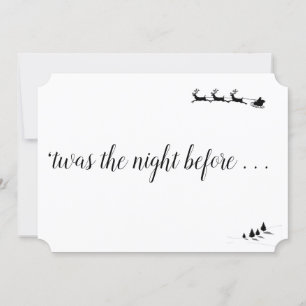 "Dies war die Nacht vor" Weihnachtsabend Einladung