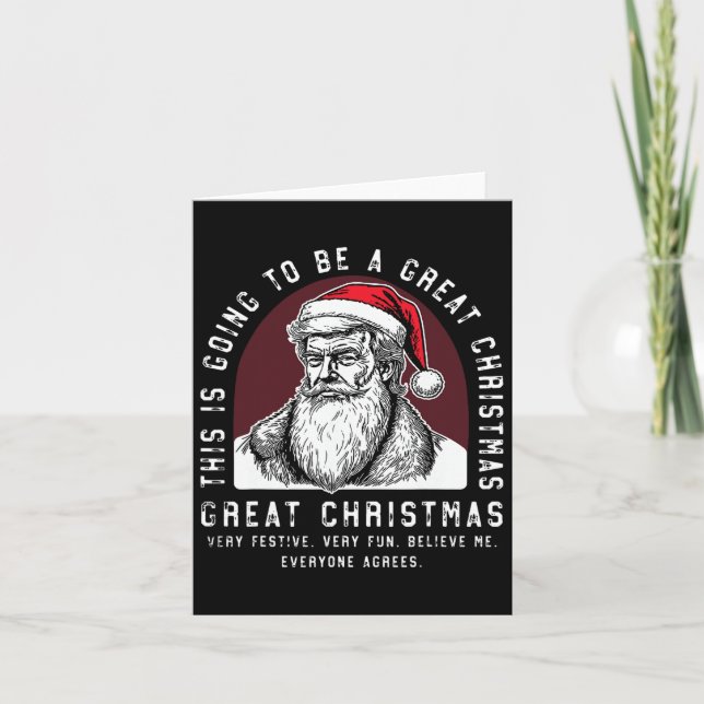 Dies wird ein großer Weihnachtsmann sein, den Trum Karte (Vorderseite)