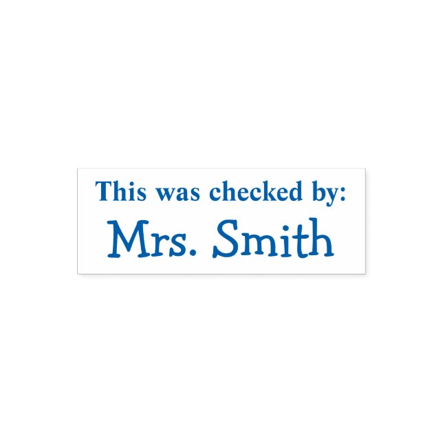 "Dies wurde durch" Personalisierte Briefmarke aus  Permastempel (Design)