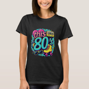 Diese 80er Bro Retro Kassetten Rollschuhe Par T-Shirt