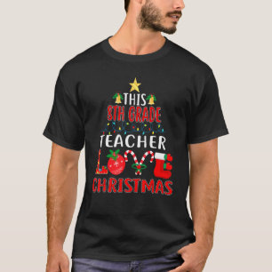 Diese achtte Klasse Lehrer Liebe Weihnachtsbeleuch T-Shirt