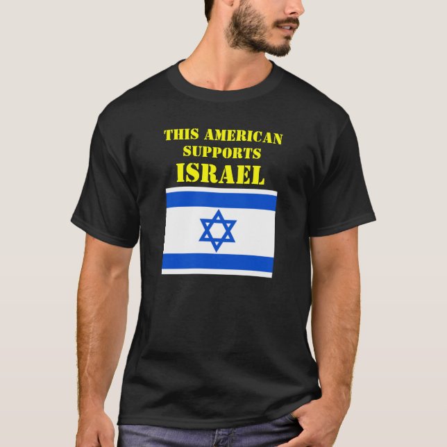 DIESE AMERIKANISCHE UNTERSTÜTZT ISRAEL T-Shirt (Vorderseite)