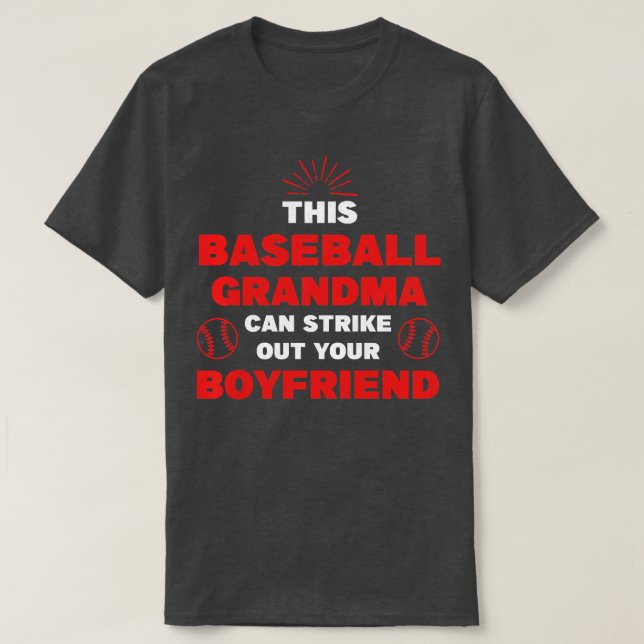 Diese Baseballgroßmutter kann Ball ausschlagen T-Shirt (Design vorne)
