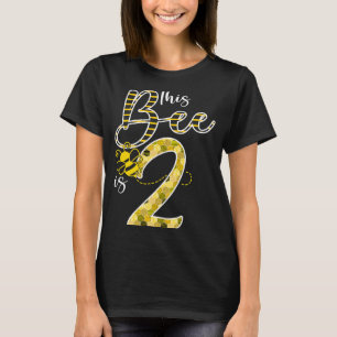 Diese Biene ist 2 Jahre alt 2. Geburtstagskinderfa T-Shirt