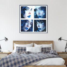 Diese blauen Augen Leinwanddruck