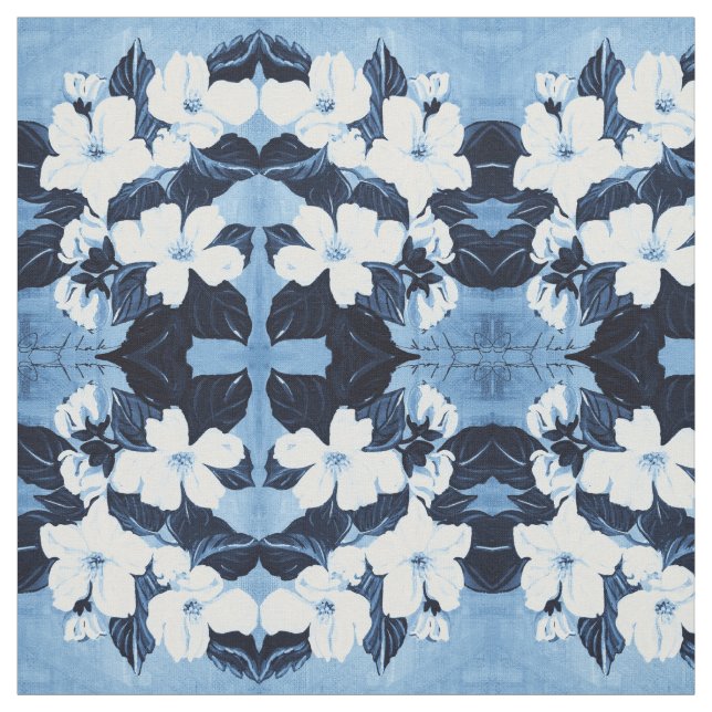 Diese Blossom-Blues Stoff (Muster)