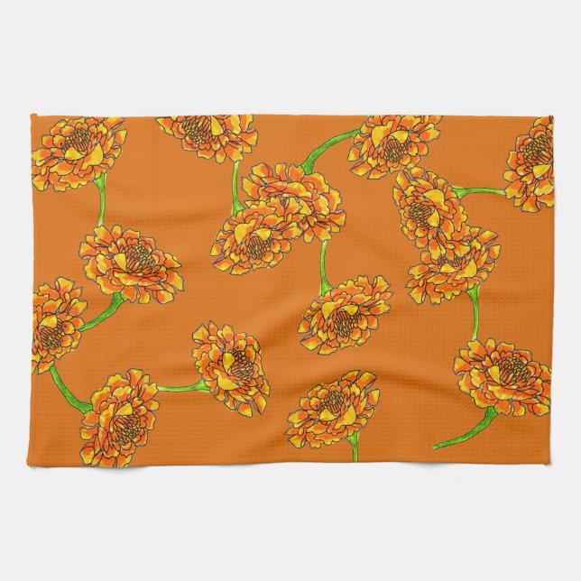 Diese "burnt orange"-Edition sticht heraus für Sie Geschirrtuch (Horizontal)