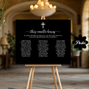 Diese Candle Burns School Wiedersehen Memorial Poster