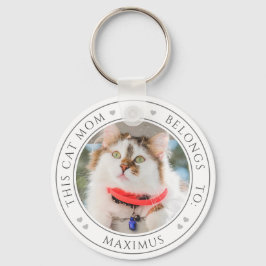 Diese Cat-Mama gehört zu 2 benutzerdefinierten Kit Schlüsselanhänger