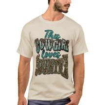 Diese Cowgirl liebt Country Western Leopardenprint
