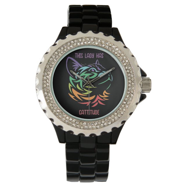 Diese Dame hat Katitude Armbanduhr (Vorderseite)