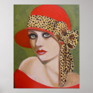 Diese Dame in Rot/Poster Poster