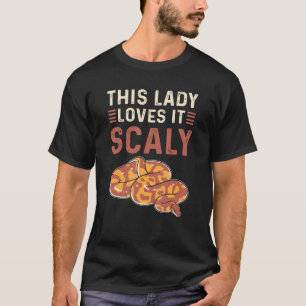 Diese Dame Lieben Es Scaly Royal Python Banana Bal T-Shirt
