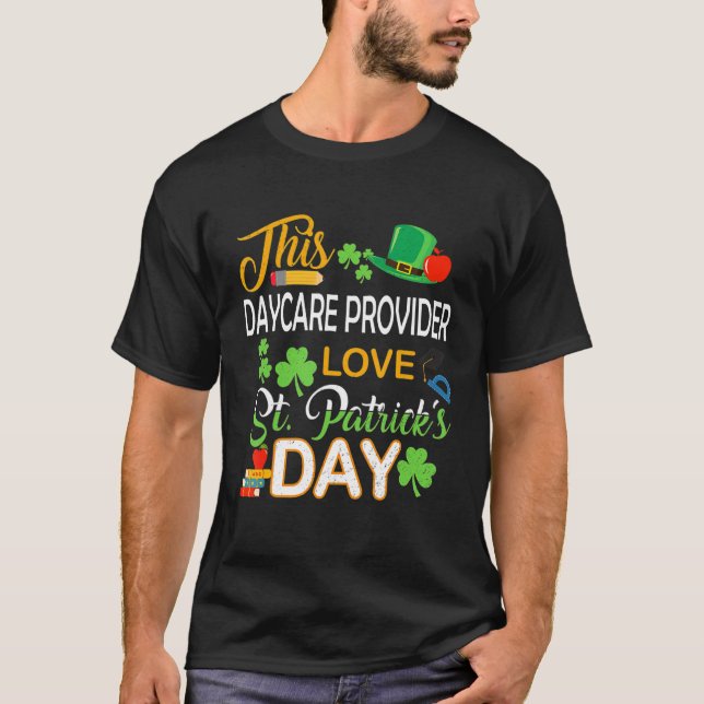 Diese Daycare Provider Liebe St Patrick's Day Shen T-Shirt (Vorderseite)