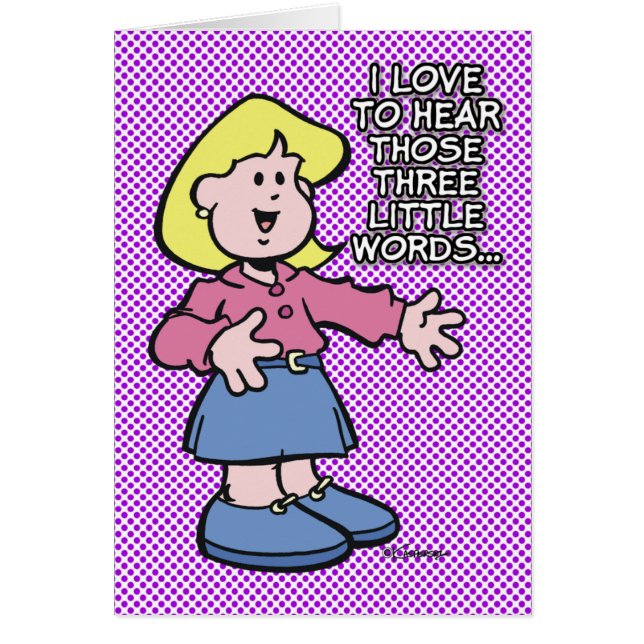 Diese drei kleinen Worte... (Vorne)