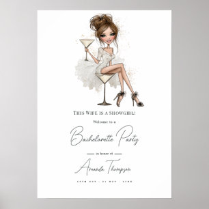 Diese Ehefrau ist eine Showgirl-Junggesellinnenabs Poster