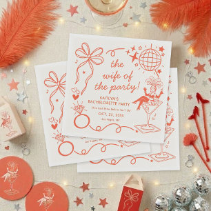 Diese Ehefrau ist eine Showgirl-Junggesellinnenpar Serviette