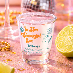 Diese Ehefrau ist eine Showgirl Retro-Junggesellin Schnapsglas