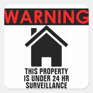 DIESE EIGENSCHAFT IST UNTER ÜBERWACHUNGSSCHALTER. QUADRATISCHER AUFKLEBER
