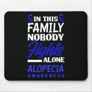 Diese Familie niemand kämpft allein Alopezie Bewus Mousepad
