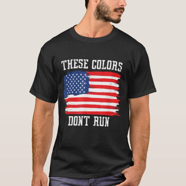 Diese Farben führen nicht die patriotische US-amer T-Shirt (Vorderseite)