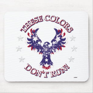 Diese Farben laufen nicht! Adlerstämme und -streif Mousepad