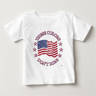 Diese Farben laufen nicht! American Flag & Stars Baby T-shirt