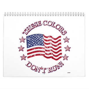 Diese Farben laufen nicht! American Flag & Stars Kalender