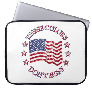 Diese Farben laufen nicht! American Flag & Stars Laptopschutzhülle