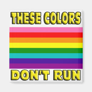 Diese Farben laufen nicht. Magnet