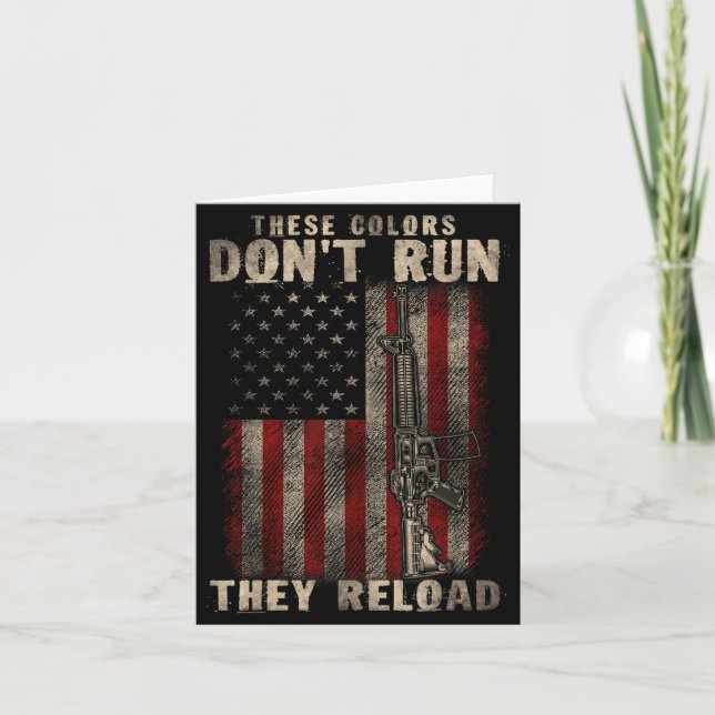 Diese Farben laufen nicht, sie laden nach, Gewehre Karte (Vorderseite)