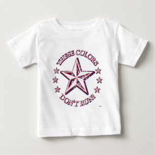 Diese Farben laufen nicht! Stern Baby T-shirt
