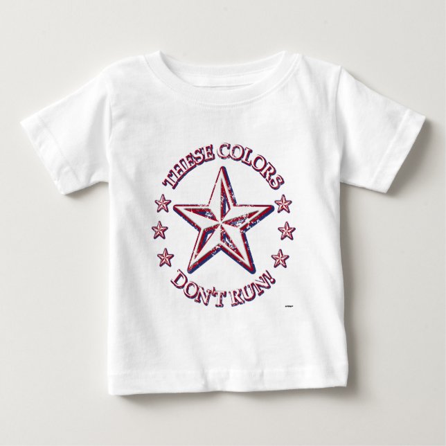 Diese Farben laufen nicht! Stern Baby T-shirt (Vorderseite)