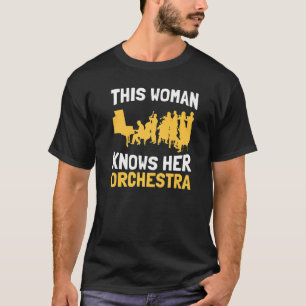Diese Frau kennt ihre Orchestermusik oder T-Shirt