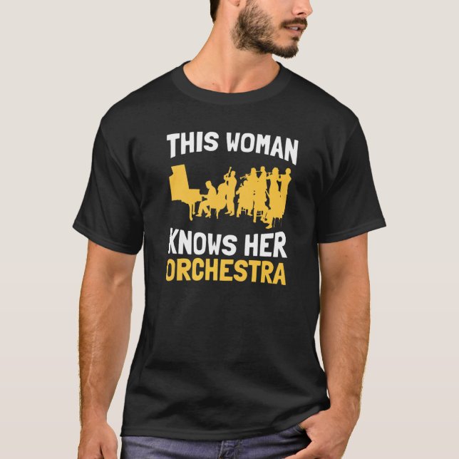 Diese Frau kennt ihre Orchestermusik oder T-Shirt (Vorderseite)