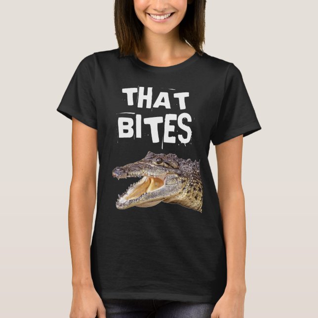 DIESE GEBIETE FUNNIEREN ALLIGATOR-T - Shirt (Vorderseite)