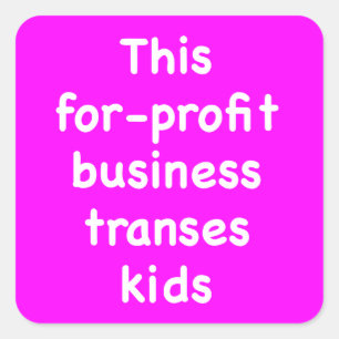 Diese gewinnorientierte Geschäftsführung bringt Ki Quadratischer Aufkleber